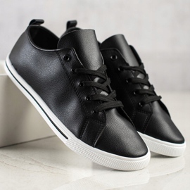SHELOVET Comfortable Low Sneakers black 1