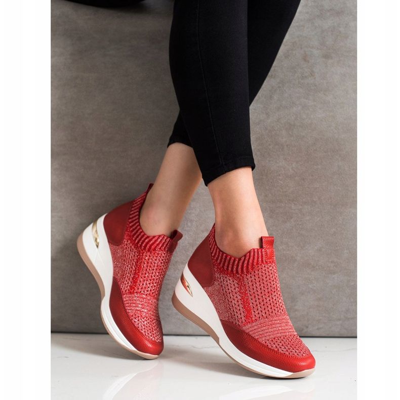 ARTIKER Red Textile Sneakers 2