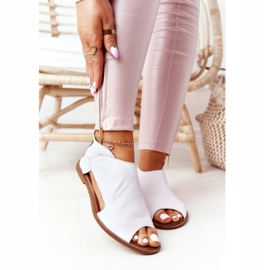 Women's Leather Sandals Nicole 2622 White 2