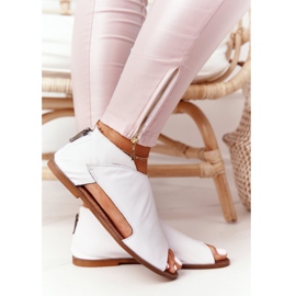 Women's Leather Sandals Nicole 2622 White 1