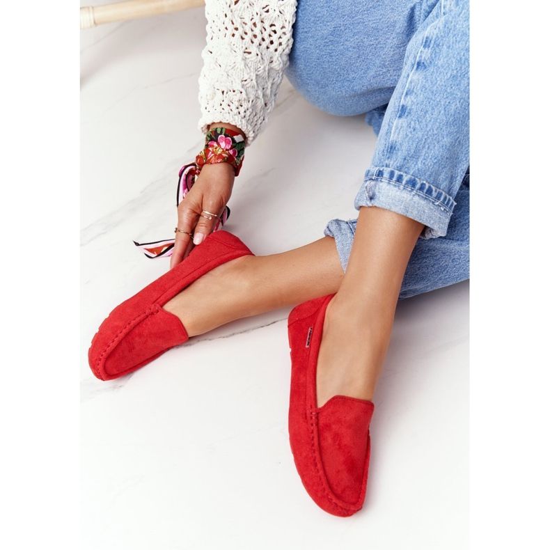 PH1 Women's Red San Marino suede loafers 2