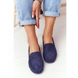 PH1 Women's Suede Loafers Navy Blue San Marino 2