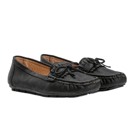 Black women's eco-leather loafers from Kaitlin 1