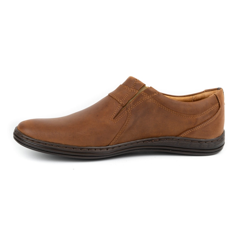 Polbut Men's shoes Leather 362 Camel brown 1