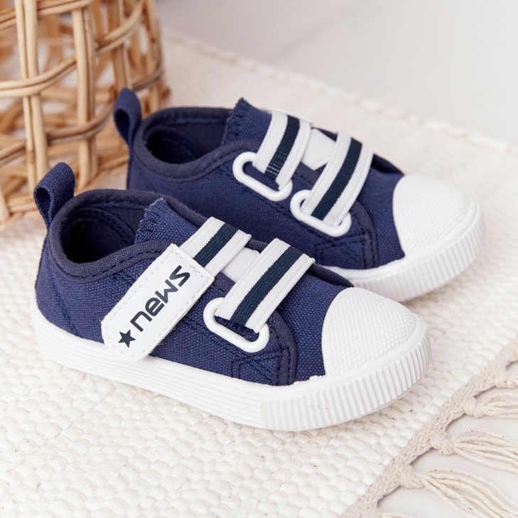 EVE Children's Sneakers With Velcro Navy Blue News 2 EVE Children's Sneakers With Velcro Navy Blue News 2