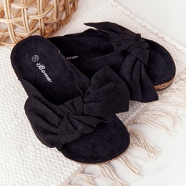 PB2 Children's Black Slippers On Black Little Wendy 1 PB2 Children's Black Slippers On Black Little Wendy 1