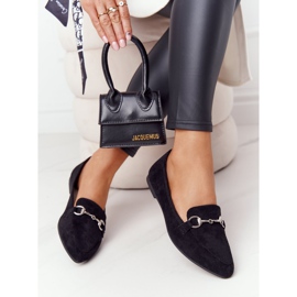 Women's Loafers Sergio Leone MK711 Suede Black 2