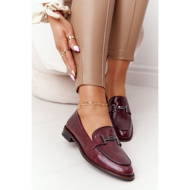 Women's Loafers Sergio Leone PB253 Burgundy red multicolored 1 Women's Loafers Sergio Leone PB253 Burgundy red multicolored 1