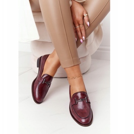 Women's Loafers Sergio Leone PB253 Burgundy red multicolored 2