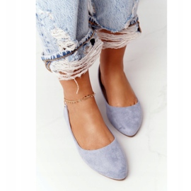 Suede ballerinas Sergio Leone BL622 Blue 1 Suede ballerinas Sergio Leone BL622 Blue 1