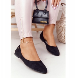 Suede ballerinas Sergio Leone BL622 Black 1
