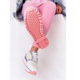 Leather Sports Shoes On the Platform GOE HH2N4008 White multicolored 1 Leather Sports Shoes On the Platform GOE HH2N4008 White multicolored 1