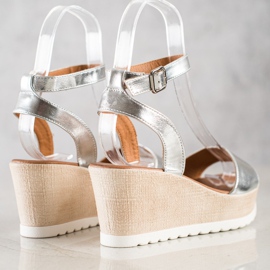Seastar Classic Wedge Sandals silver 1