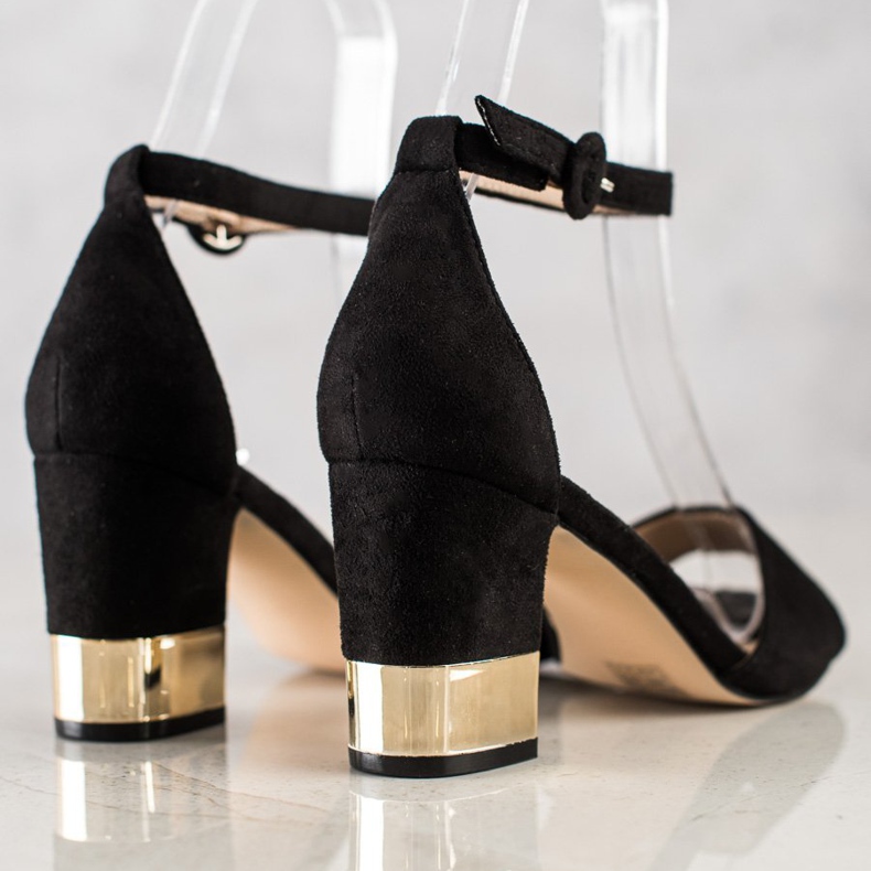 Filippo Sandals With Decorative Heel black 1