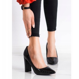 Diamantique Snake Print Pumps black 2