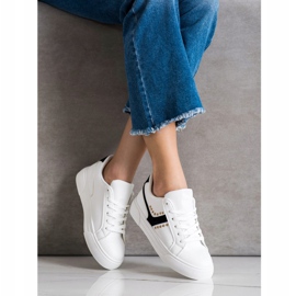SHELOVET Casual White Sport Shoes 1