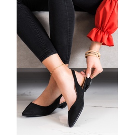 Lovery Suede Sandals With An Open Heel black 2