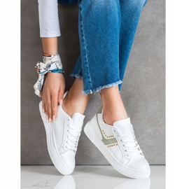 SHELOVET Casual White Sport Shoes 1