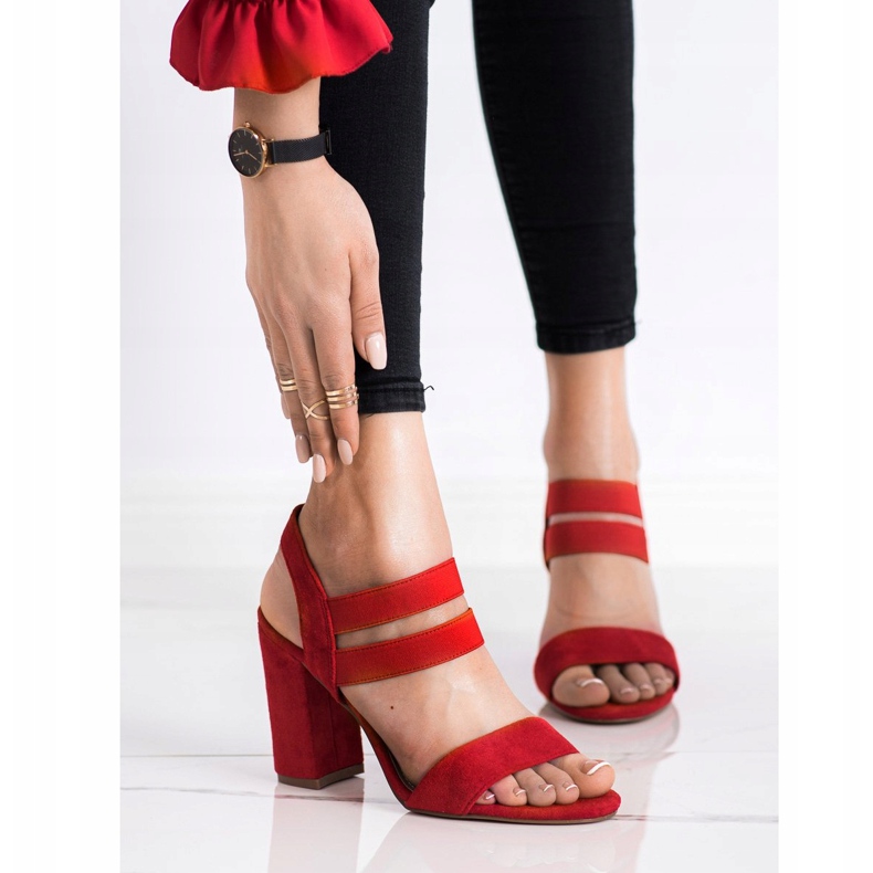 Evento Slip-on Sandals On A Bar red 2
