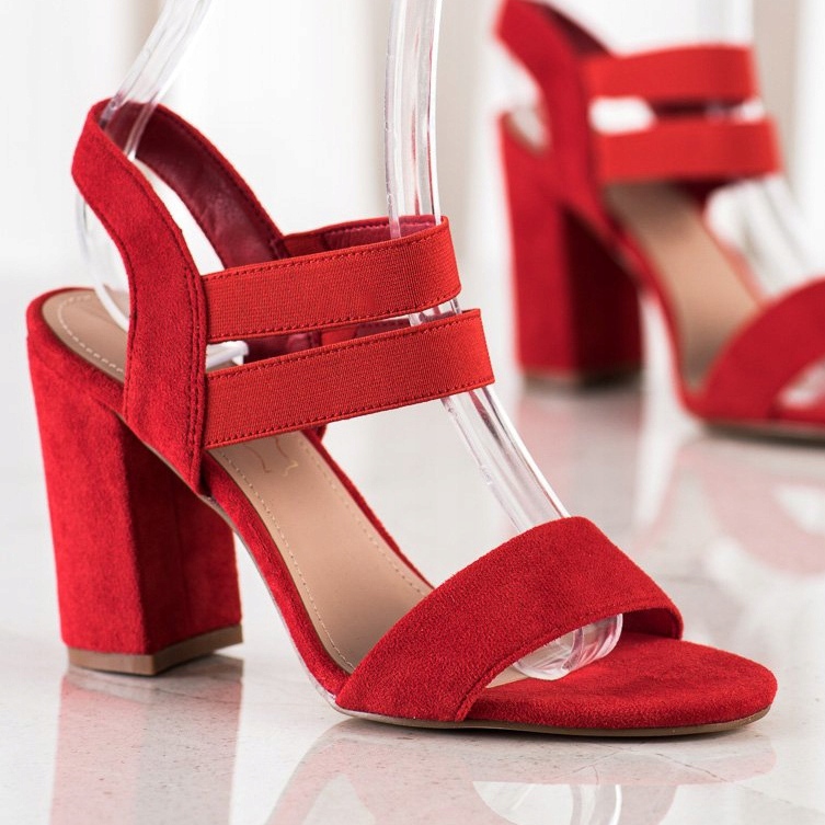 Evento Slip-on Sandals On A Bar red 1