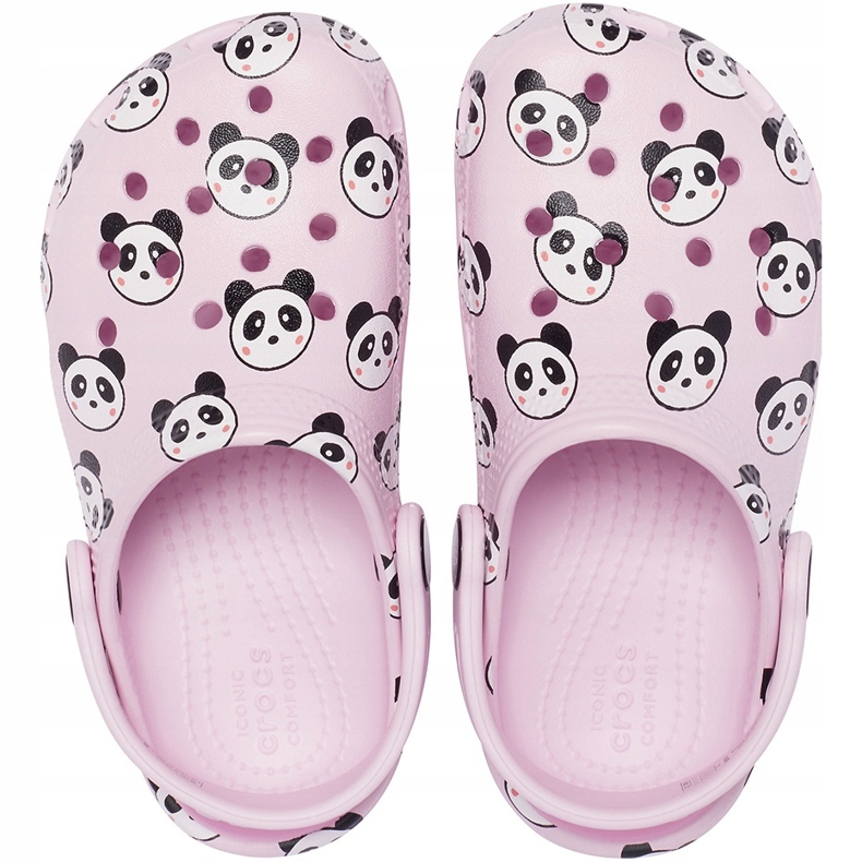 Crocs for kids Classic Panda Print Clog light pink 206999 6GD 1
