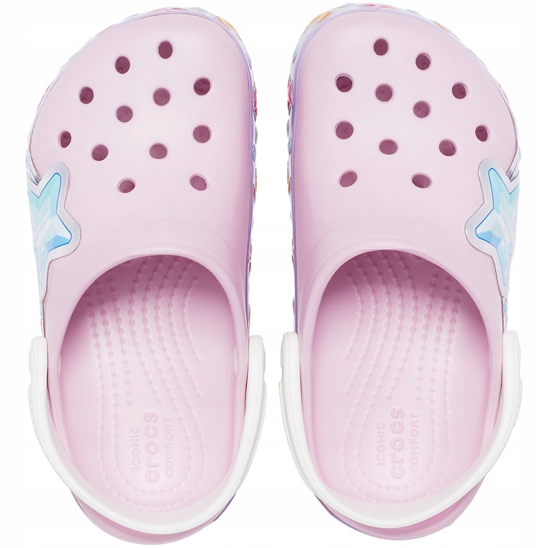 Crocs for kids Fl Star Band Clog pink 207075 6GD 1