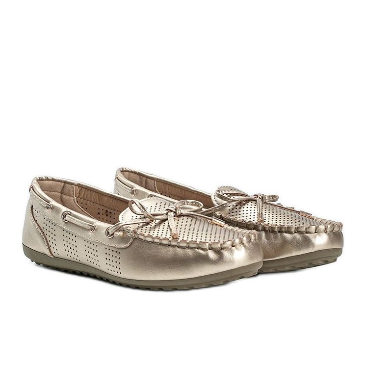 Golden Esther eco-leather openwork loafers 1