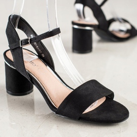 Evento Stylish Sandals On A Bar black 1