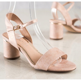 Evento Stylish Sandals On A Bar pink 1