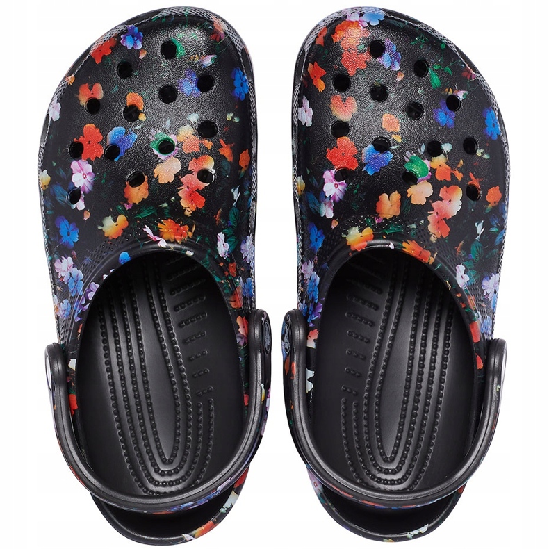 Crocs Women's Classic Printed Floral Clog black-colored 206376 0C4 multicolored 1