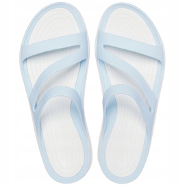 Crocs Women's Slippers Swiftwater blue-white 203998 4JQ 1