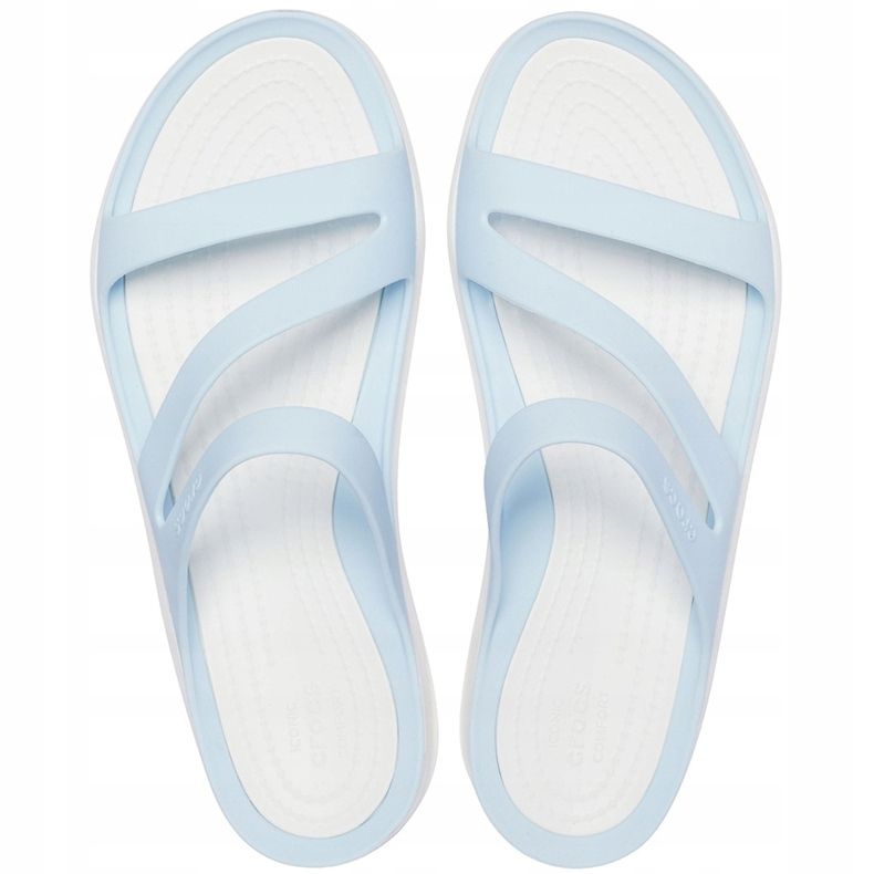 Crocs Women's Slippers Swiftwater blue-white 203998 4JQ 1