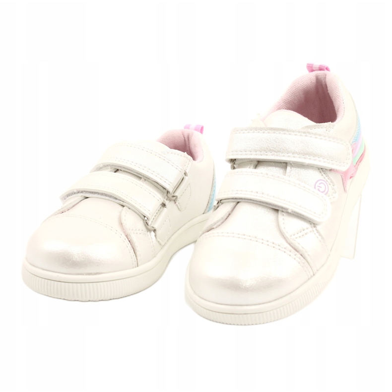 Evento Girls' sports shoes with a star 21Dz23-3904 white 5
