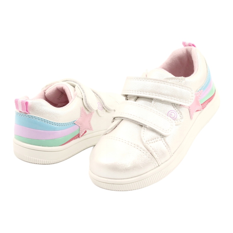 Evento Girls' sports shoes with a star 21Dz23-3904 white 6 Evento Girls' sports shoes with a star 21Dz23-3904 white 6