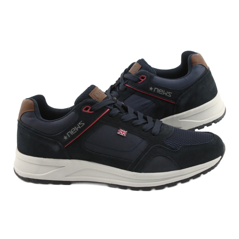 NEWS ADI Men's sports shoes brown navy blue 4