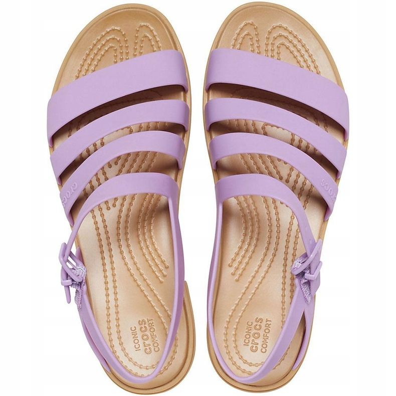 Crocs Women's Sandals Tulum Sandal Violet 206 107 5PR purple 1