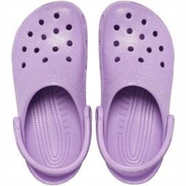 Crocs Women's Classic Glitter Clog Violet 205942 5PR purple 1