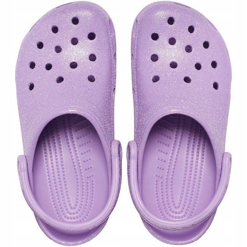 Crocs Women's Classic Glitter Clog Violet 205942 5PR 1