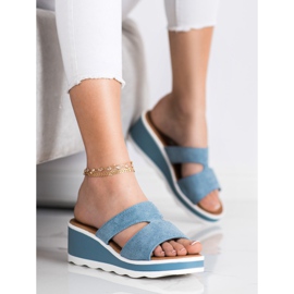 Weide Wedge Sandals blue 1