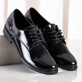 SHELOVET Classic lace-up shoes black 1