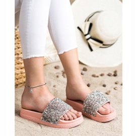 Seastar Fashionable Slippers On The Platform pink multicolored 1