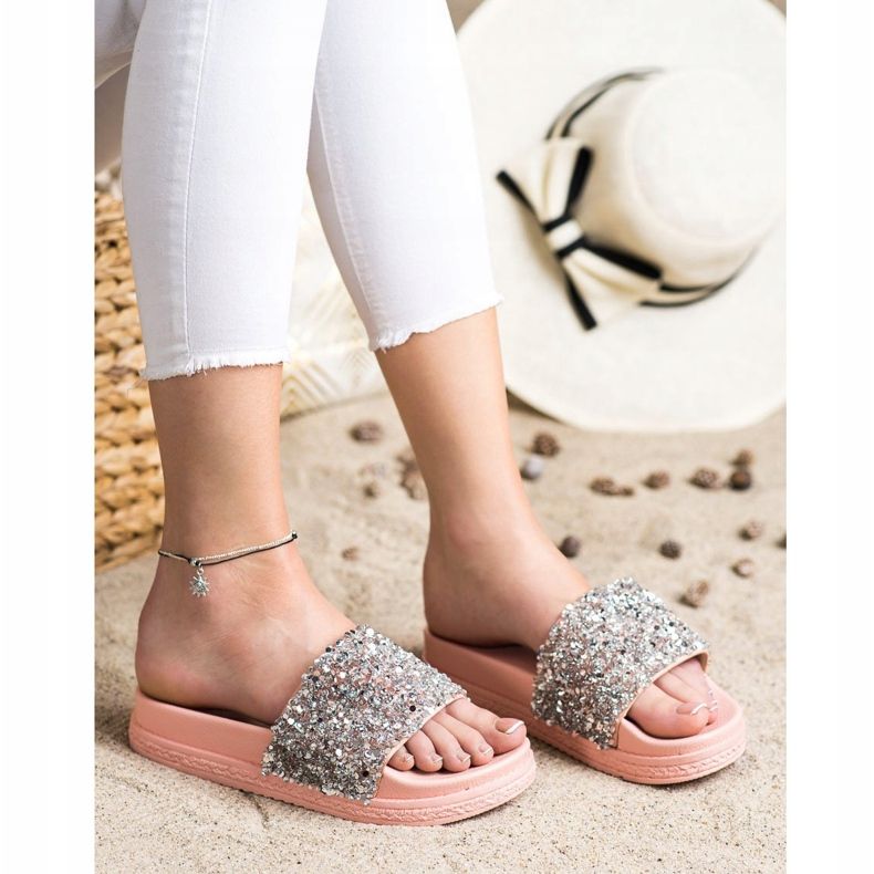 Seastar Fashionable Slippers On The Platform pink multicolored 1