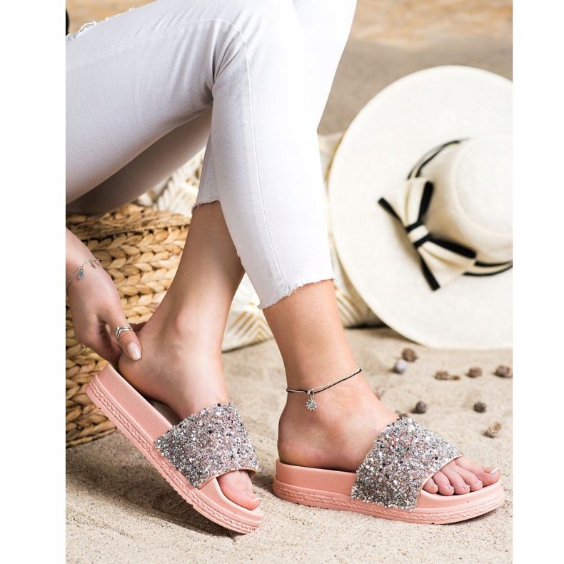 Seastar Fashionable Slippers On The Platform pink multicolored 2