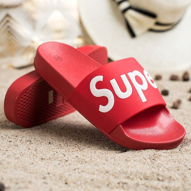 Seastar Super Rubber Slippers white red 1