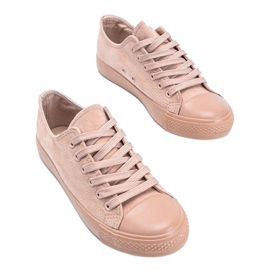 Mara pink eco-suede sneakers 2