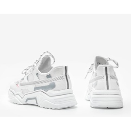 White sneakers on a thick Leanna sole 2