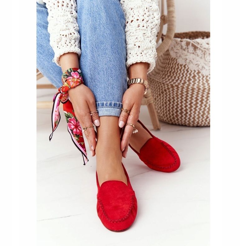 Suede loafers Sergio Leone MK722 Red 2