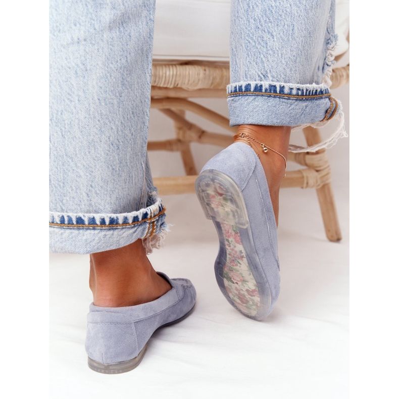 Suede Loafers Sergio Leone MK722 Blue 2