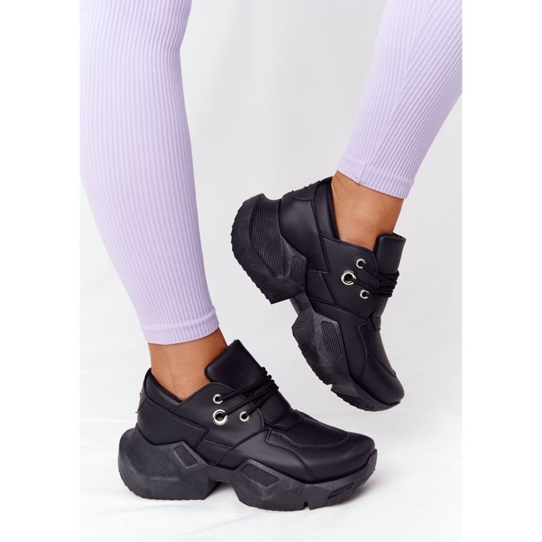 PS1 Women's Sneakers On A Massive Black Bubbly Sole 1