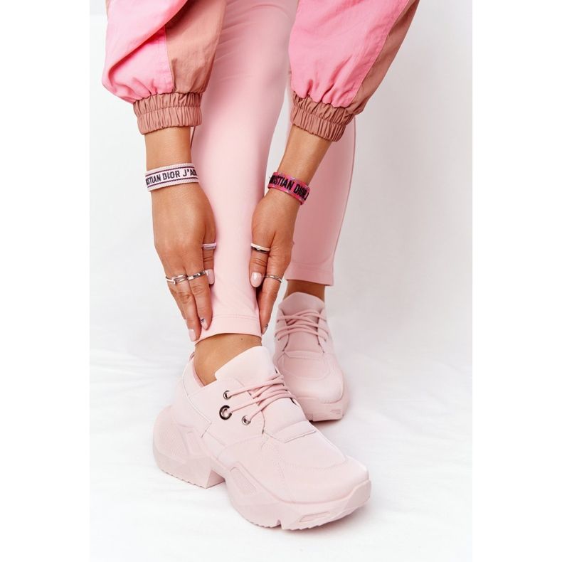 PS1 Women's Sneakers On A Massive Sole Bubbly Pink 2